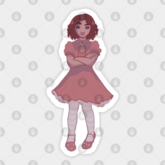 Carmelita Spats Sticker by Vivian Ostrander